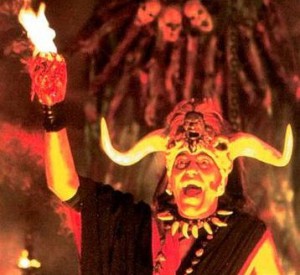 Mola Ram portrayed by Amrish Puri in Indiana Jones and the Temple of Doom